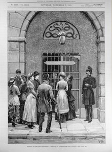 En attendant de voir les prisonniers; Un croquis à la prison de Kilmainham, Dublin, de 